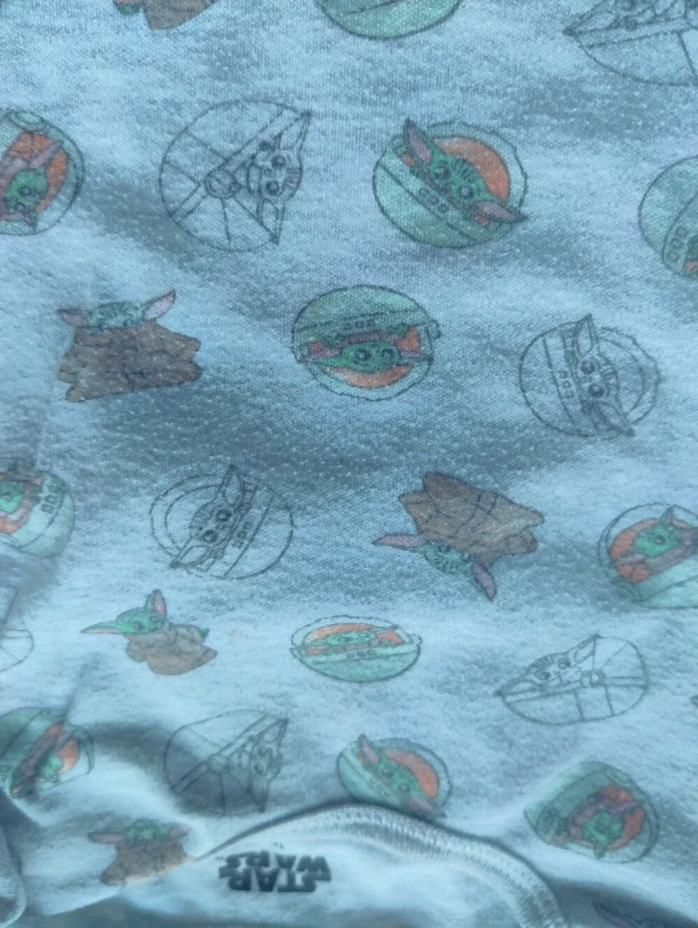 Baby Bodysuit Bundle Disney Star Wars Print - Neutral & Teal Mix 12 Months